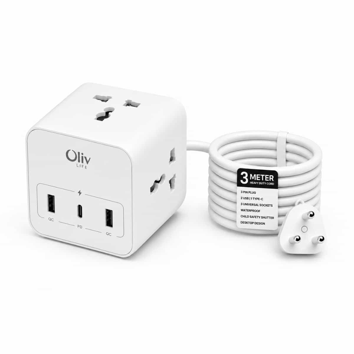 OlivLife PowerHub 20 Compact Extension Board